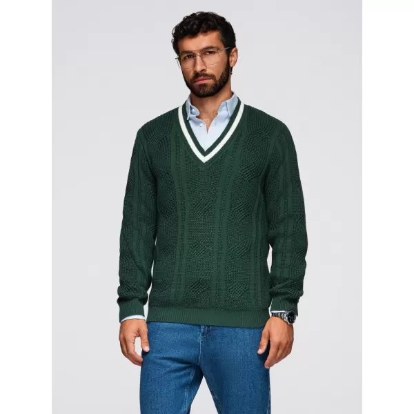 Pulover pentru bărbați OMBRE OM-SWSW-0151 VERDE 