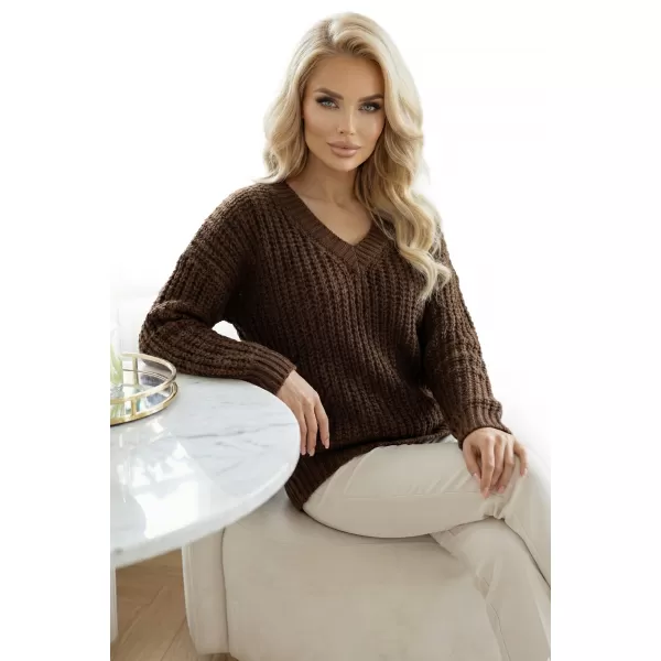  Pulover de dama NUMOCO 661-2 CIOCOLATĂ 