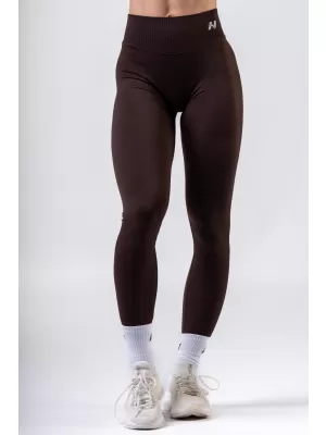 Jambiere push-up cu talie înaltă POWER 888 DARK BROWN Nebbia