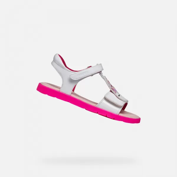  Sandale pentru fete GEOX JOYFOOT J65P1C000HHC1441 ALB 