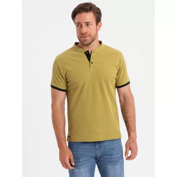  Tricou pentru bărbați OMBRE OM-TSCT-0156 MĂSLINE 