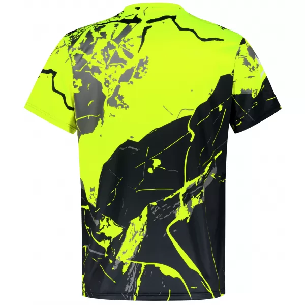  Tricou premium pentru bărbați ALTISPORT VOJ/ALM131TR01 GALBEN FLUO/NEGRU 