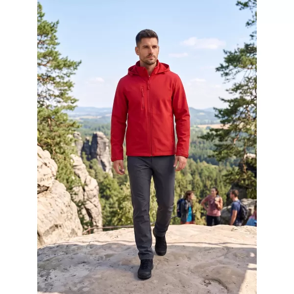  Jachetă softshell pentru bărbați ALTISPORT NoPrint NP/ALM845 ROŞU 