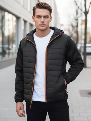 Jachetă pentru bărbați DSTREET TX3785 NEGRU