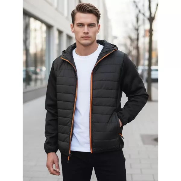  Jachetă pentru bărbați DSTREET TX3785 NEGRU 