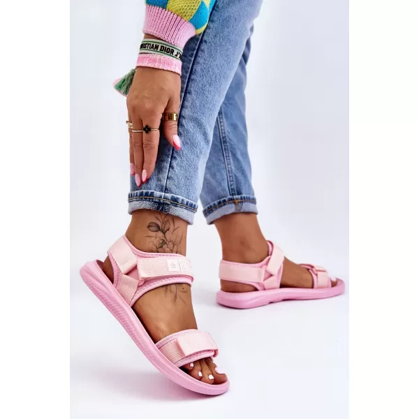 Sandale dama BIG STAR LL274729 ROZ Pantofi Big Star 