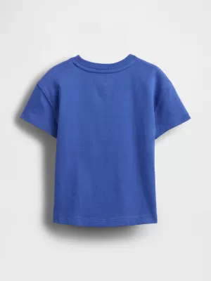 Tricou pentru copii GAP ORIGINAL LOGO TEE 779644-03 ALBASTRU ORBITOR