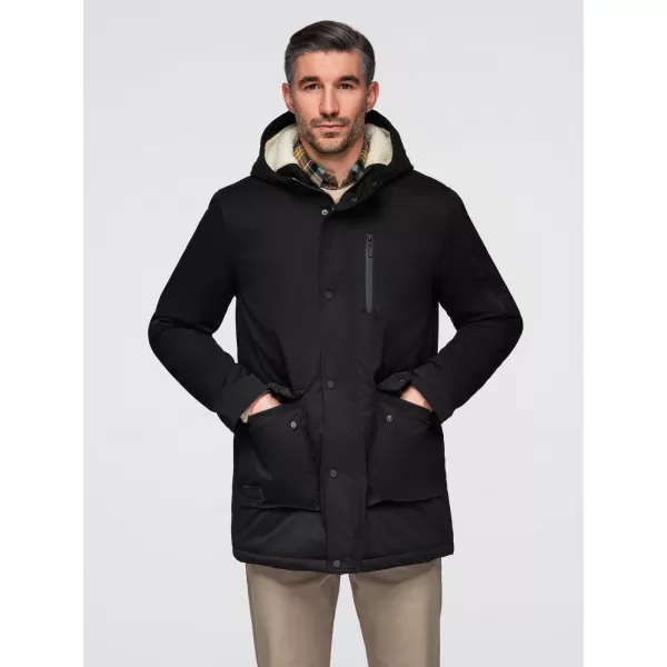  Palton bărbătesc OMBRE OM-JAPJ-0316 NEGRU 