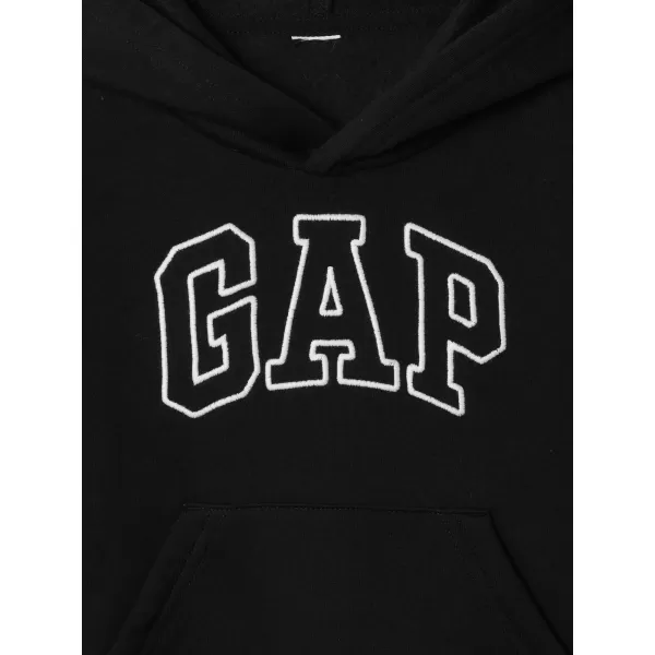  Hanorac pentru copii GAP LOGO PULLOVER HOODIE 824091-00 NEGRU ADEVĂRAT 