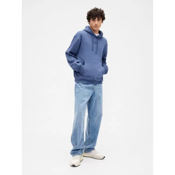  Hanorac pentru bărbați GAP OVERSIZED HOODIE PULLOVER 871808-01 PISTA ALBASTRA 