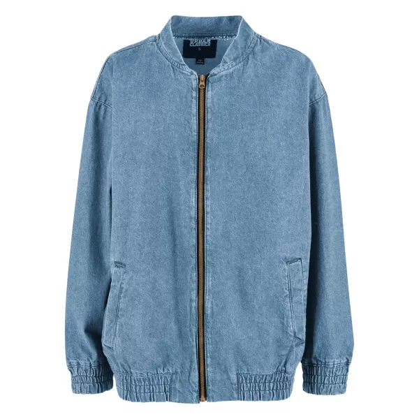  Geaca de dama URBAN CLASSICS TB7131 NOU ALBASTRU DESCHIS MURDAR SPĂLAT 