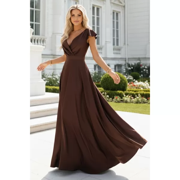  Rochie NUMOCO 411-15 CIOCOLATĂ 