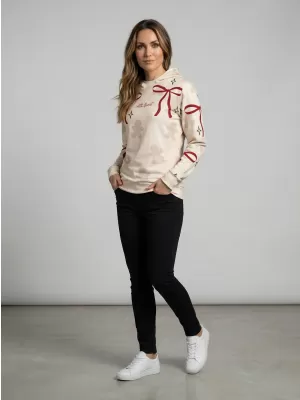 Hanorac premium de Crăciun pentru femei ALTISPORT VOJ/ALWVN10MI01 CREMOS