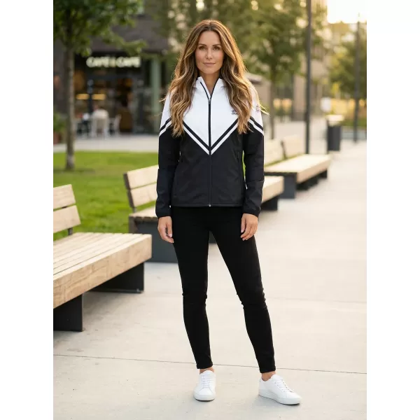  Jachetă softshell premium pentru femei ALTISPORT VOJ/ALW101JACK01 ALB-NEGRU 
