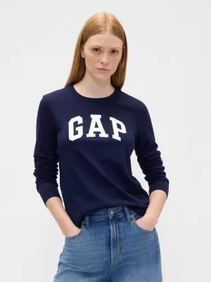 Tricou pentru femei GAP CREW LONGSLEEVE TEE 846968-03 UNIFORMA MARINEI