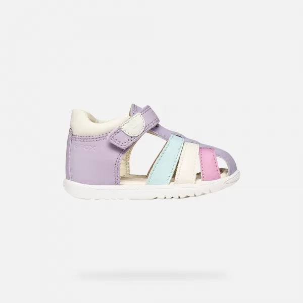  Primii pași fetelor GEOX SANDAL MACCHIA B254WB08502C8888 VIOLET 