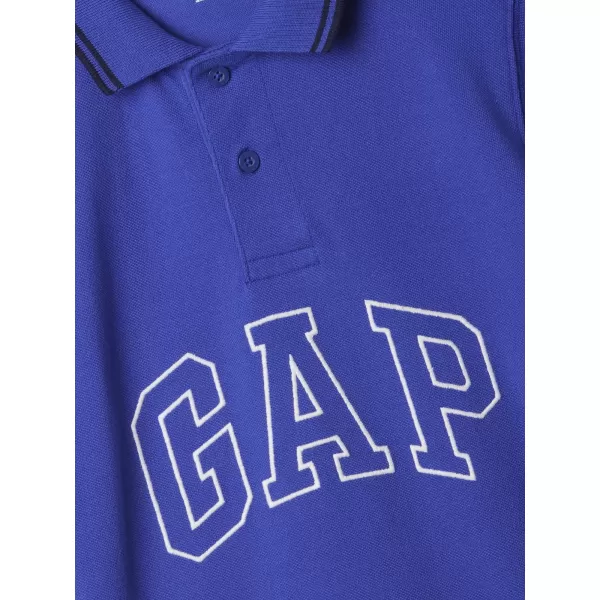  Tricou pentru copii cu guler GAP LOGO POLO 432532-01 ALBASTRU MOZAIC 