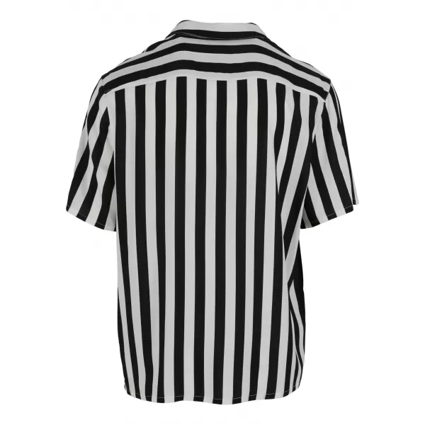  Cămașă pentru bărbați URBAN CLASSICS TB4150 NEGRU/ALB 