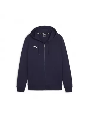 Hanorac pentru copii PUMA TEAMGOAL CASUALS HOODED JKT 658596_06 PUMA NAVY/PUMA ALB