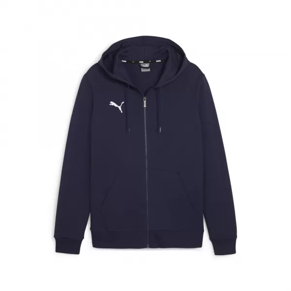  Hanorac pentru copii PUMA TEAMGOAL CASUALS HOODED JKT 658596_06 PUMA NAVY/PUMA ALB 