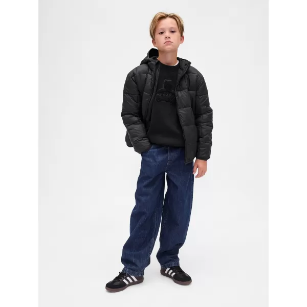  Hanorac pentru copii GAP CREW RELAXED SWEATSHIRT 844233-00 NEGRU 