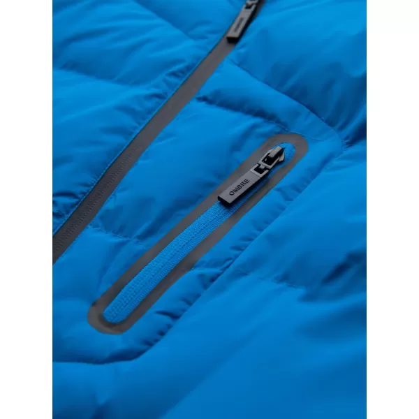  Jachetă pentru bărbați OMBRE OM-JAHP-0302 ALBASTRU 