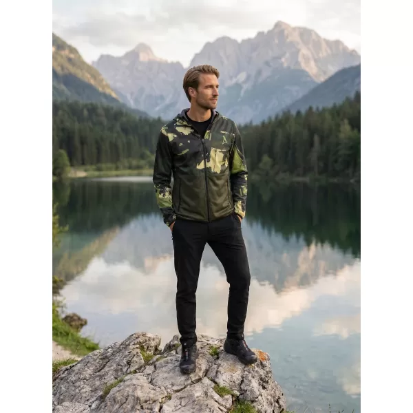  Jachetă softshell premium pentru bărbați ALTISPORT VOJ/ALM125JACK01 MASCA/GRN 