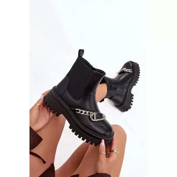  Pantofi de dama BOTO MARVELLA 38861 NEGRU 