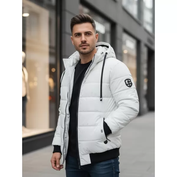  Jachetă pentru bărbați DSTREET TX5096 ALB 