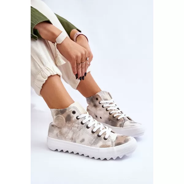  Adidași de damă BIG STAR LL274047 WHITE/OLIVE Big Star Pantofi 