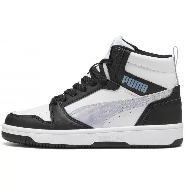  Pantofi de dama PUMA REBOUNDV6MIDSPACEBELLEJR 402768-02 PUMA NEGRU/LILIAC CRUSH/ALB 