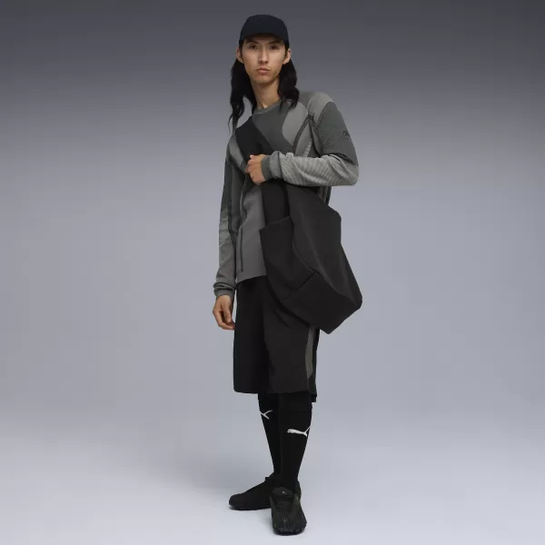  Hanorac pentru bărbați PUMA X SAN SAN GEAR KNIT LS 632549-08 GRI MIJLOCIU RECE 