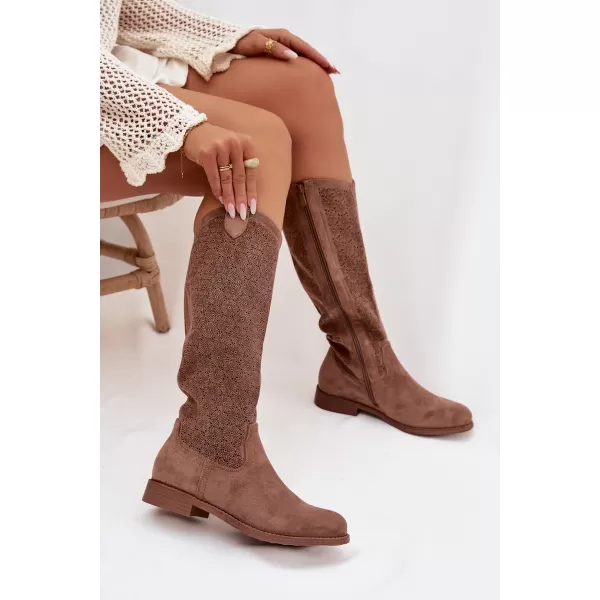  Cizme de dama S.BARSKI HY61-8022 CAFEA 