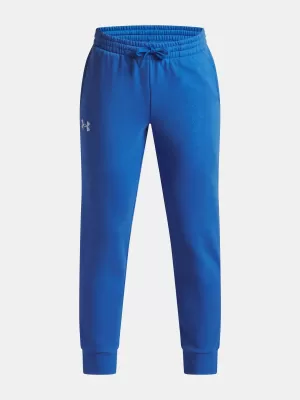 Pantaloni de trening pentru băieți UNDER ARMOUR UA RIVAL FLEECE JOGGERS 1379787-402 ALBASTRU