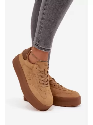 Adidași de damă BIG STAR SS274762 MARO/BEJ Pantofi Big Star