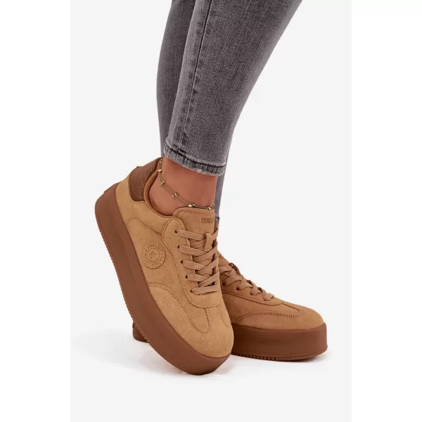  Adidași de damă BIG STAR SS274762 MARO/BEJ Pantofi Big Star 