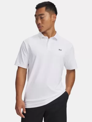 Tricou pentru bărbați UNDER ARMOUR T2G PIQUE POLO 6012303-100 ALB