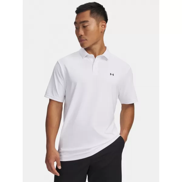 Tricou pentru bărbați UNDER ARMOUR T2G PIQUE POLO 6012303-100 ALB 
