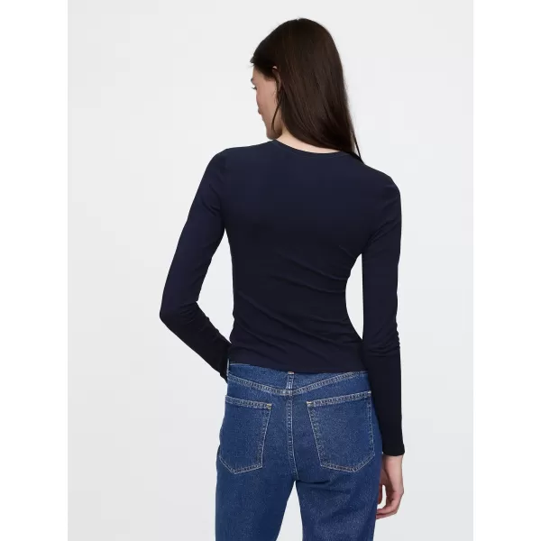  Tricou pentru femei GAP CREW LONGSLEEVE TEE 544344-09 UNIFORMA MARINEI 