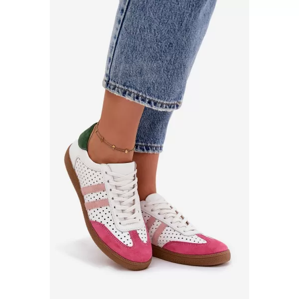  Adidași de damă ZAZOO N1318 ROZ/ALB/VERDE 