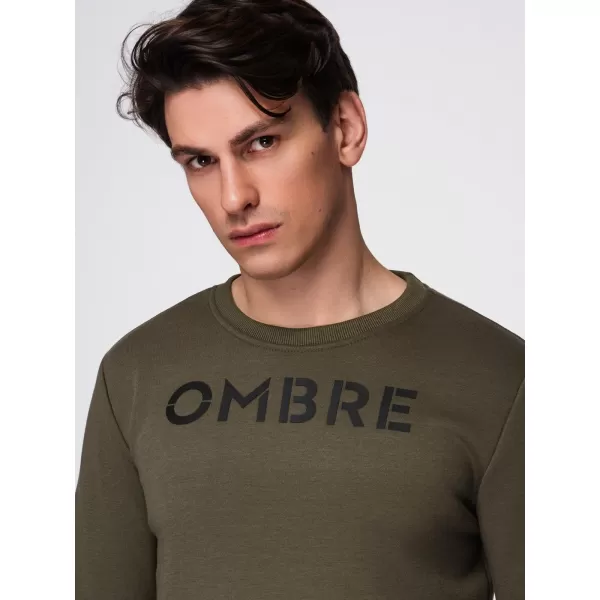  Hanorac pentru bărbați OMBRE B1711 MĂSLINE ÎNCHISE 