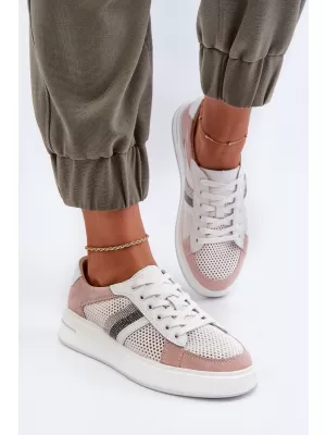 Adidași de damă D&A LR110 ALB/ROZ