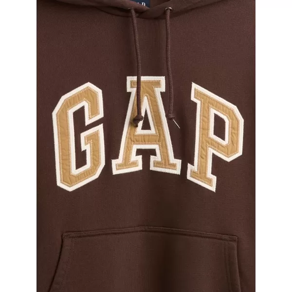  Hanorac pentru bărbați GAP HEAVYWEIGHT LOGO HOODIE PULLOVER 823104-04 MARO ÎNCHIS 