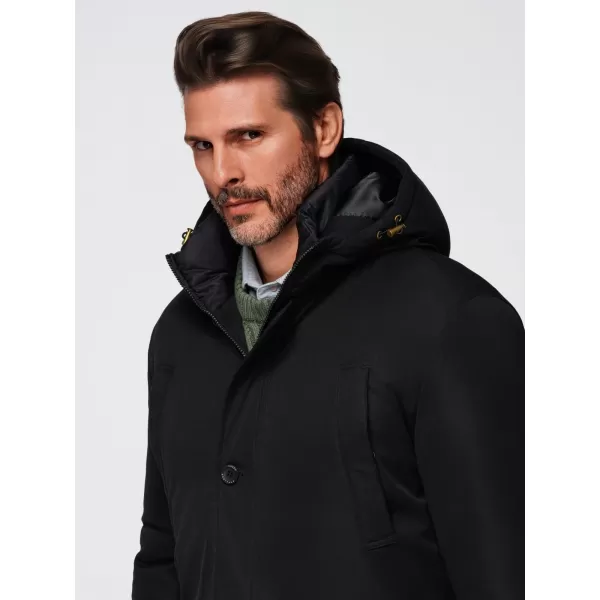  Parka pentru bărbați OMBRE OM-JAPJ-0287 NEGRU 