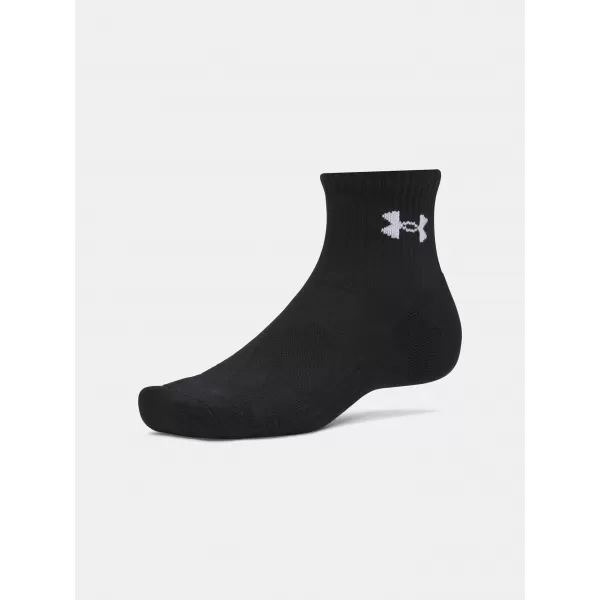  Șosete UNDER ARMOUR PERFORMANCE COTTON 3P QTR 6009686-008 NEGRU 