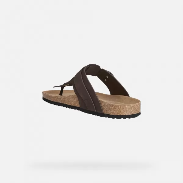  Papuci pentru bărbați GEOX SANDAL GHITA G002573 MARO ÎNCHIS 