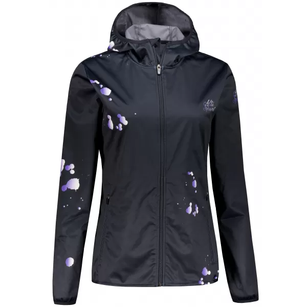  Jachetă softshell premium pentru femei ALTISPORT VOJ/ALW077JACK01 NEGRU/VIOLET 