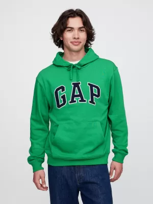 Hanorac pentru bărbați GAP FRENCH TERRY PULLOVER LOGO HOODIE 868460-09 VERDE GALANT
