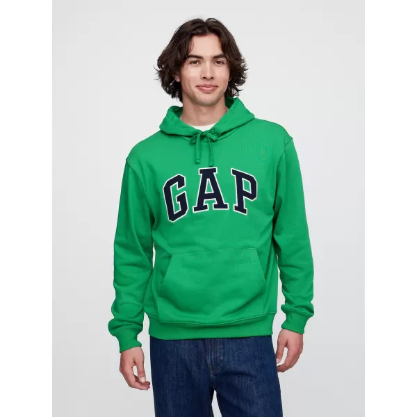  Hanorac pentru bărbați GAP FRENCH TERRY PULLOVER LOGO HOODIE 868460-09 VERDE GALANT 