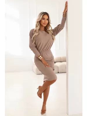 Rochie NUMOCO LARA 399-4 MOUSSE DE MOCA